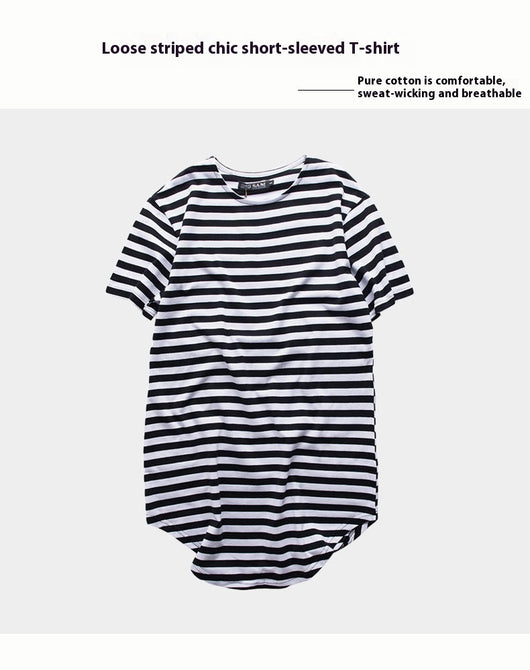 Playera Unisex de Rayas Cuello Redondo Largo - Estilo Mar y Alma - Image 15