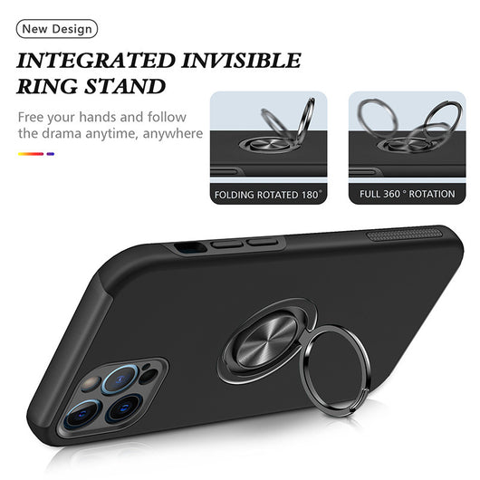 Funda Magnética para Celular con Anillo Oculto - Protección Anticalda - Image 25
