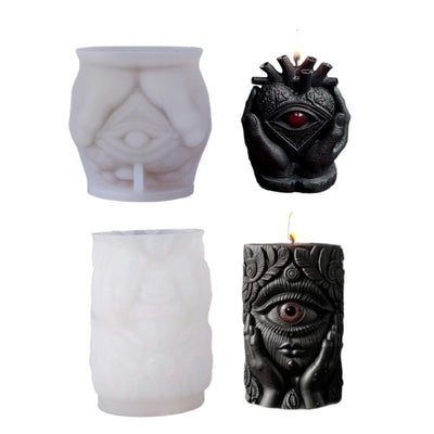 Molde de Silicona 3D para Velas Aromáticas - Diseño Mano Sosteniendo Ojo - Image 5