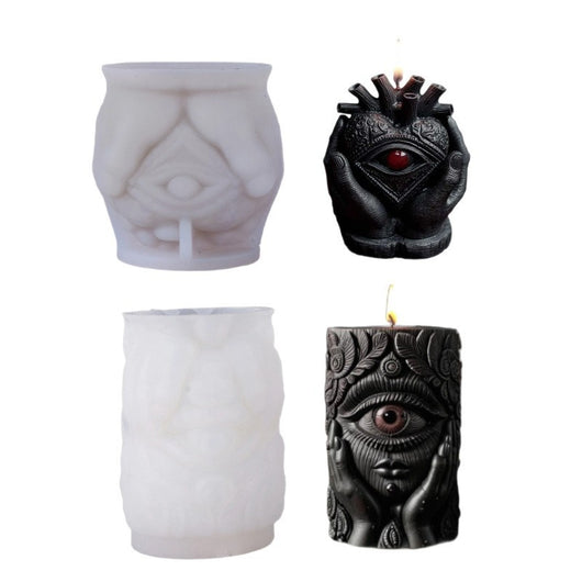 Molde de Silicona 3D para Velas Aromáticas - Diseño Mano Sosteniendo Ojo - Image 5