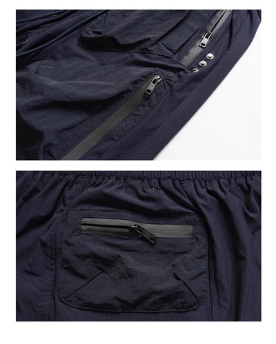 Shorts Casuales Holgados Retro Funcionales para Hombre - Image 12