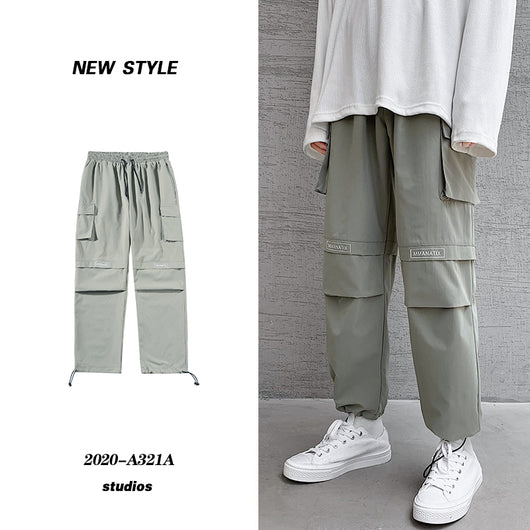 Pantalones Overol Hombre Plus Talla Grande Pierna Ancha Hip Hop Casual Verano - Image 10