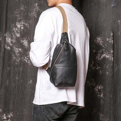 Bolsa Cruzada de Cuero para Hombre - Estilo Casual - Image 12