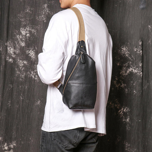 Bolsa Cruzada de Cuero para Hombre - Estilo Casual - Image 12