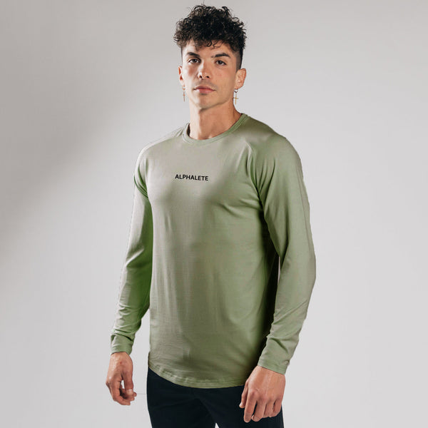 Camiseta Térmica Ajustada de Algodón con Manga Larga