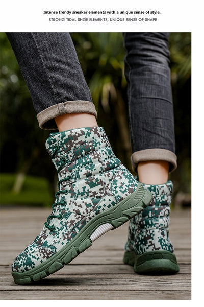 Botas de Senderismo Camuflaje Talla Grande con Forro Polar y Suela Reforzada - Image 15