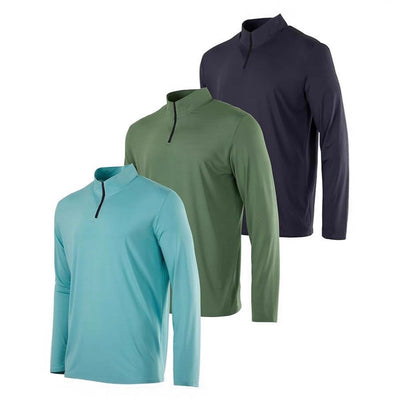 Polo Deportivo Hombre Manga Larga Elástico Transpirable Secado Rápido - Image 6