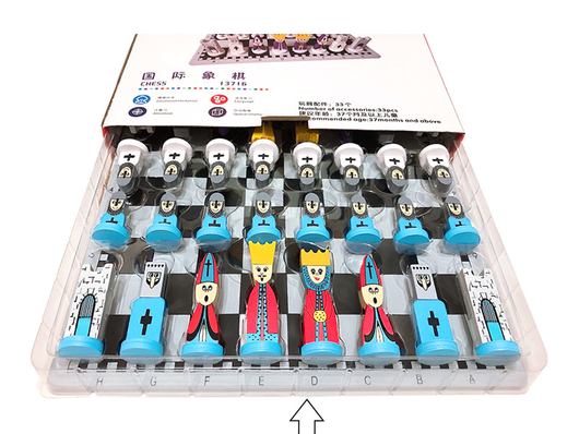 Puzzle de Ajedrez Educativo en Madera con Figuras de Dibujos Animados - Image 11