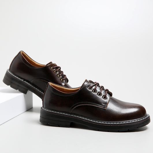 Zapatos Planos Retro de Cuero Negro para Mujer - Punta Redonda Estilo Estudiante - Image 3