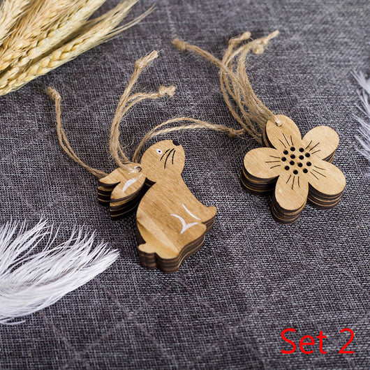Adornos Colgantes Decorativos de Madera para Pascua - Image 11