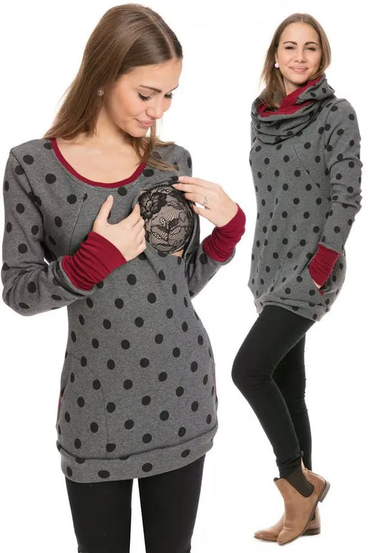 Sudadera con Capucha para Lactancia Materna - Manga Larga Mujer - Image 22
