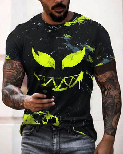 Playera Deportiva Ajustada para Hombre con Estampado Moderno - Image 9
