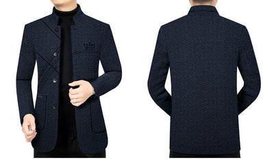 Abrigo Ejecutivo Casual para Hombre - Chaqueta Stand Collar Elegante - Image 13