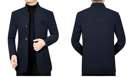 Abrigo Ejecutivo Casual para Hombre - Chaqueta Stand Collar Elegante - Image 13