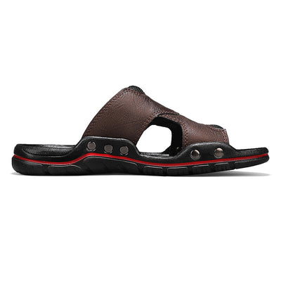 Sandalias Hombre Cuero Genuino Antideslizantes - Chanclas Outdoor Cómodas - Image 5