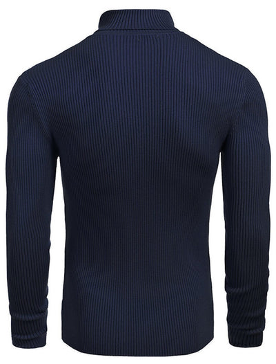 Suéter Slim Fit Cuello Alto para Hombre - Otoño e Invierno - Image 27