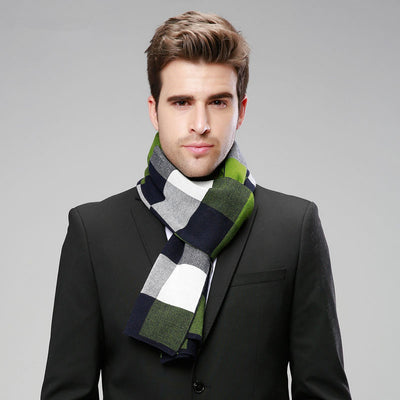 Bufanda de Cachemira a Cuadros Británicos para Hombre - Elegancia y Calidez - Image 6