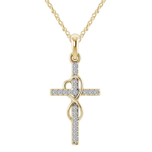 Collar con Colgante de Cruz Infinita y Acento de Diamante - Image 6