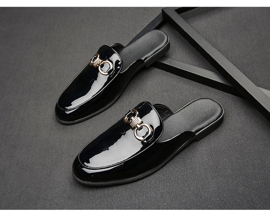 Pantuflas de Cuero para Hombre sin Talón - Cómodas y Fáciles de Poner - Image 12