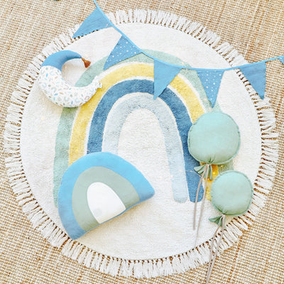 Tapete Redondo con Borlas para Cuarto Infantil - Image 3