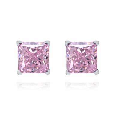 Aretes de Diamante Carbono Corte Flor de Hielo - Image 3