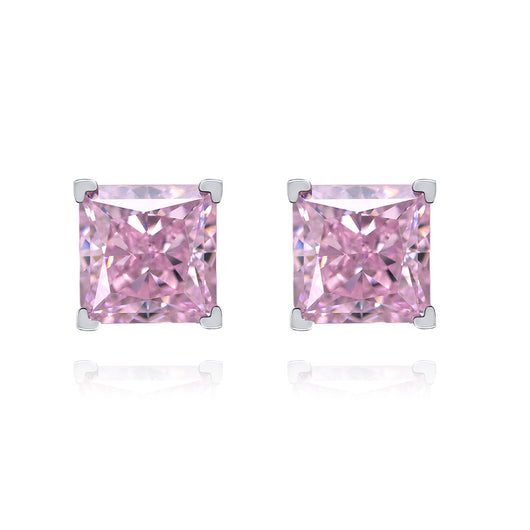 Aretes de Diamante Carbono Corte Flor de Hielo - Image 3