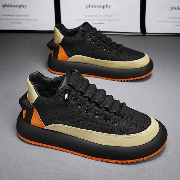 Zapatos Casuales de Cuero para Hombre - Estilo Deportivo Versátil