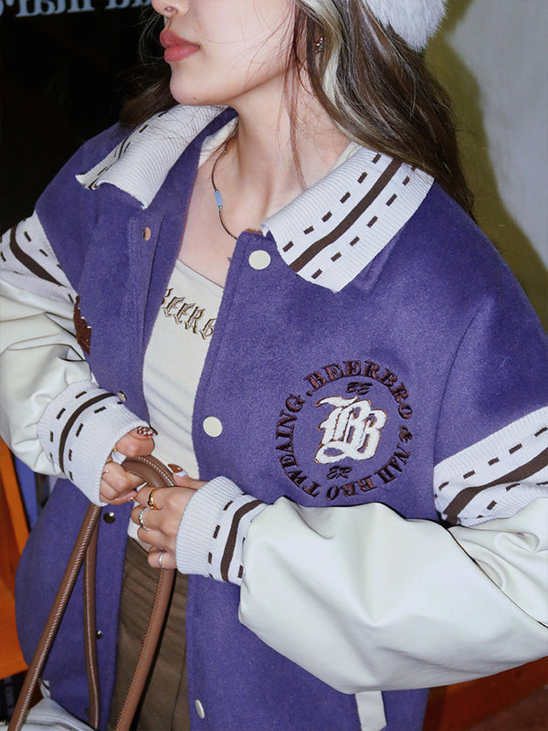 Uniforme de Béisbol Retro Americano Púrpura para Mujer