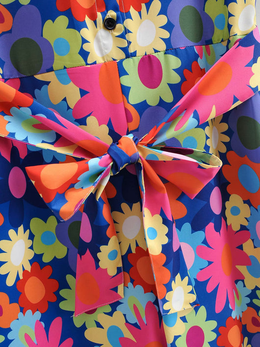 Jumpsuit Estampado con Cintura Ajustable y Piernas Rectas - Image 8