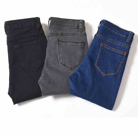 Pantalones Vaqueros Elásticos Cintura Alta Efecto Lápiz - Image 4