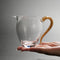 Taza de Té en Cristal con Detalles en Oro de Alta Calidad
