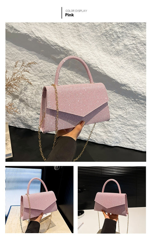 Bolso Cuadrado Pequeño con Diamantes para Mujer - Image 13