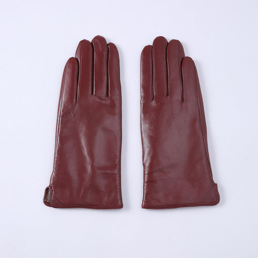 Guantes Térmicos de Cuero con Forro Polar para Mujer