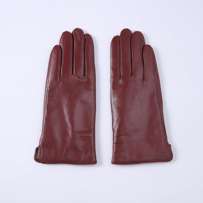 Guantes Térmicos de Cuero con Forro Polar para Mujer