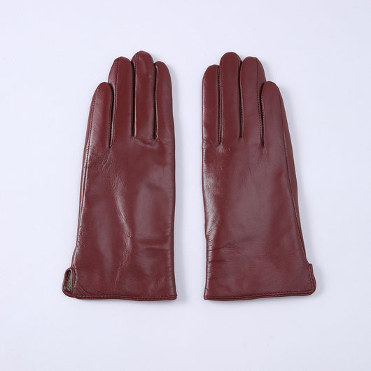 Guantes Térmicos de Cuero con Forro Polar para Mujer