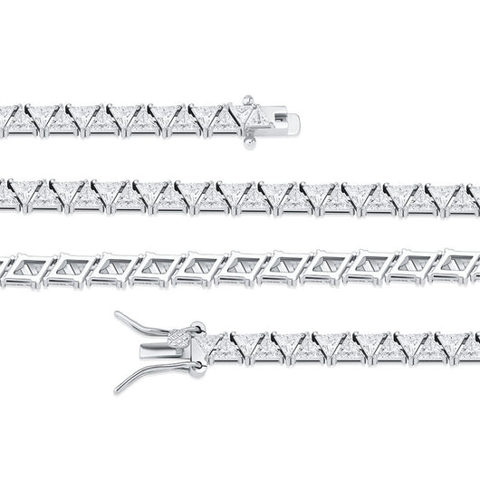 Pulsera de Circón Geométrico Triangular 5MM - Image 7