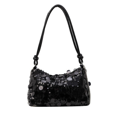 Bolso Bandolera Mujer con Cadena y Lentejuelas Brillantes - Image 8