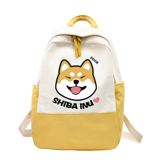 Mochila Canvas Shiba Inu Versátil para Uso Diario - Image 12
