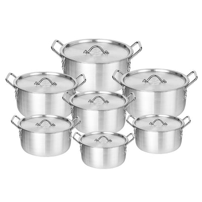 Juego de Ollas de Aluminio 7 Piezas - Batería de Cocina Profesional - Image 4