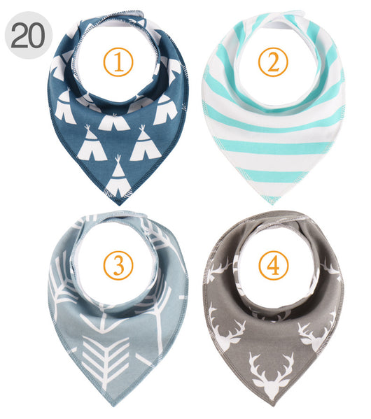 Baberos para Bebé de Algodón Puro Impermeables - Set de 4 Piezas - Image 30
