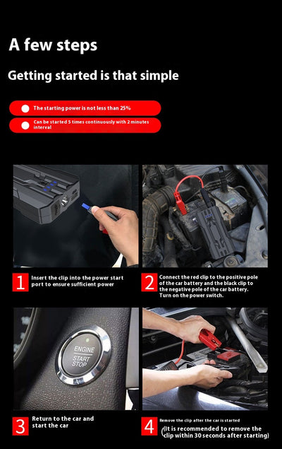 Arrancador Portátil de Emergencia 12V para Vehículos - Image 17
