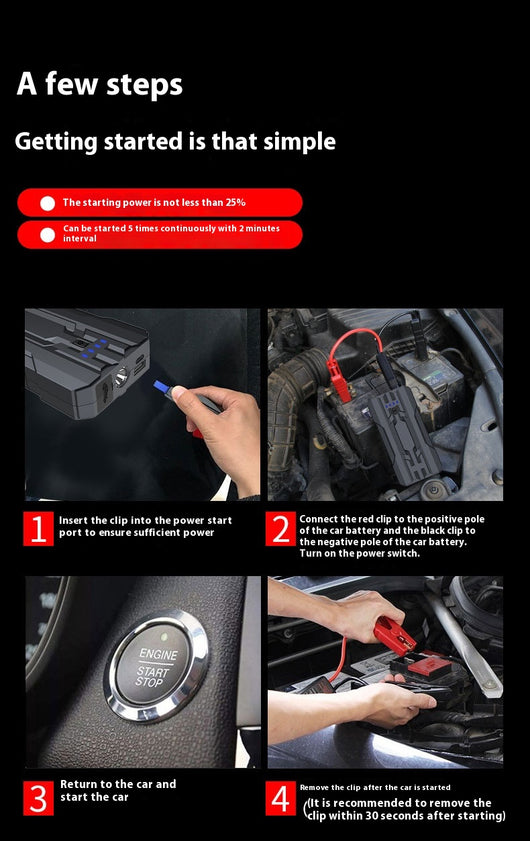 Arrancador Portátil de Emergencia 12V para Vehículos - Image 17