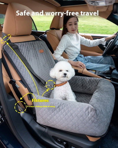 Cama Cómoda para Mascotas en Auto - Cojín de Viaje - Image 12