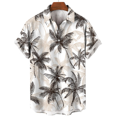 Camisa Vintage de Verano para Hombre Cuello V Talla 5XL - Image 33