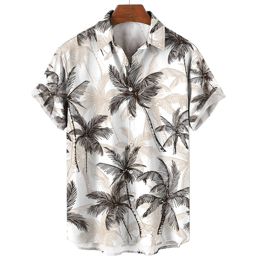Camisa Vintage de Verano para Hombre Cuello V Talla 5XL - Image 33