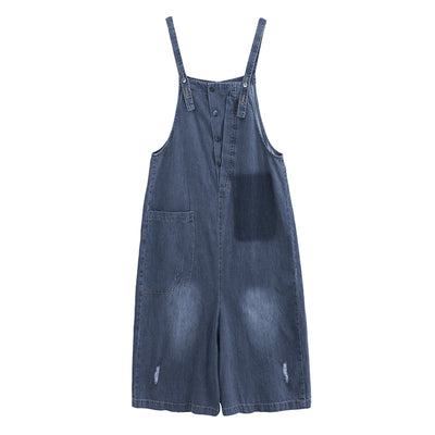 Overol Denim Talla Grande para Mujer - Diseño Holgado y Casual - Image 9