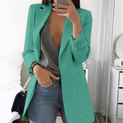 Blazer Slim Temperamento con Solapa Elegante - Image 16