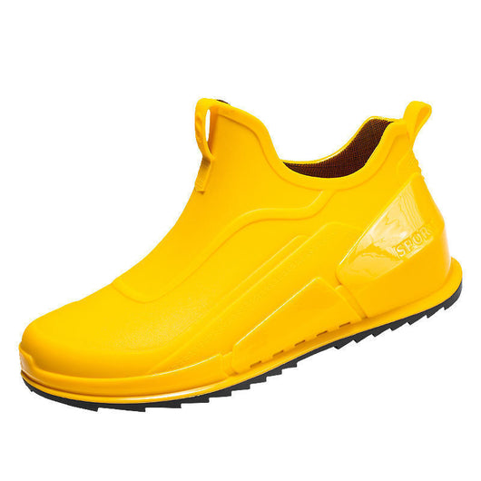 Botas de Lluvia Hombre Cortas con Suela Gruesa - Diseño Moderno Antideslizante - Image 2