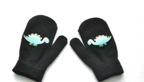 Guantes Tejidos Gruesos Para Niños Con Forro Cálido Y Diseño Animado - Image 7