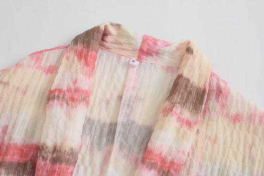 Kimono Suelto Tie-Dye: Abrigo Casual Versátil y Cómodo - Image 3